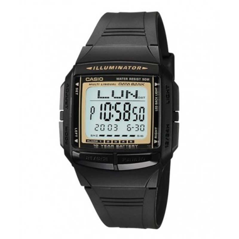 Reloj retro vintage con telememo para hombre CASIO DB-36-9A