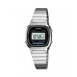 Reloj retro vintage de moda para mujer color plata CASIO LA670WEA-1EF