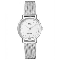 Reloj de moda para mujer plateado Q&Q QA21J201Y