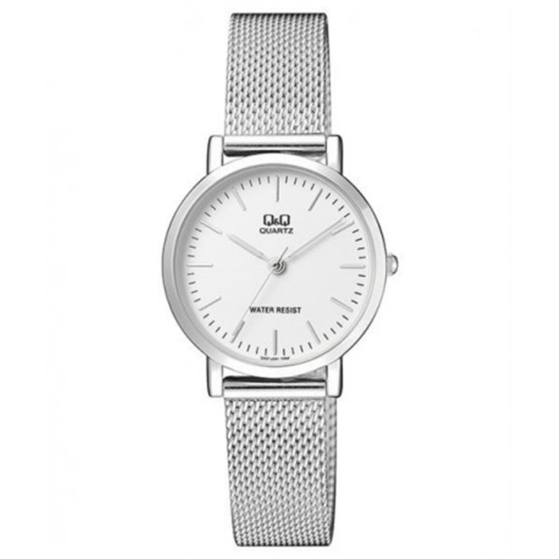 Reloj de moda para mujer plateado Q&Q QA21J201Y