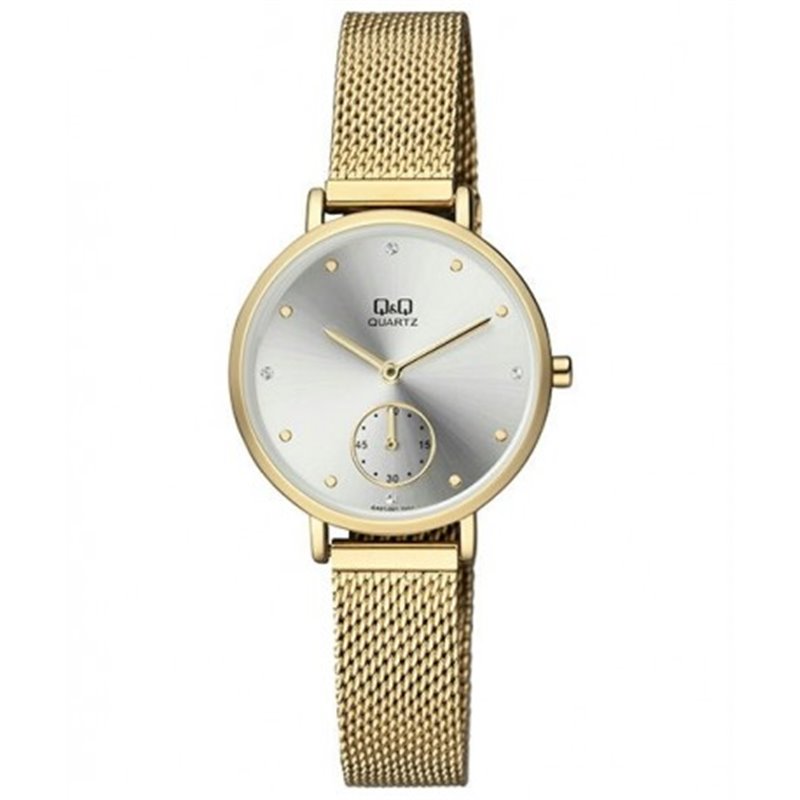 Reloj de moda retro dorado para mujer Q&Q QA97J001Y