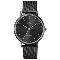 Reloj de moda unisex negro ionizado Q&Q QA20J402Y