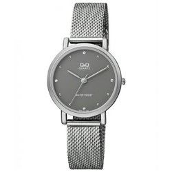 Reloj de moda para mujer plateado esfera gris Q&Q QA21J232Y