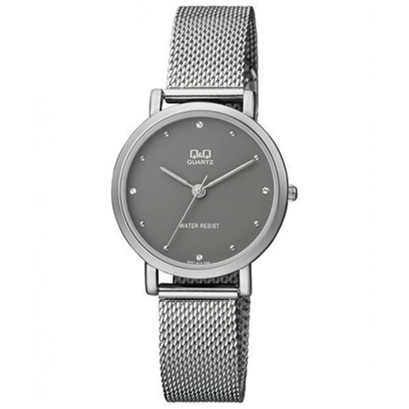 Reloj de moda para mujer plateado esfera gris Q&Q QA21J232Y