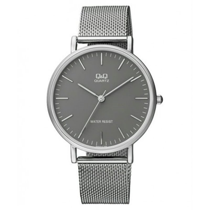 Reloj de moda unisex plateado y esfera gris Q&Q QA20J232Y