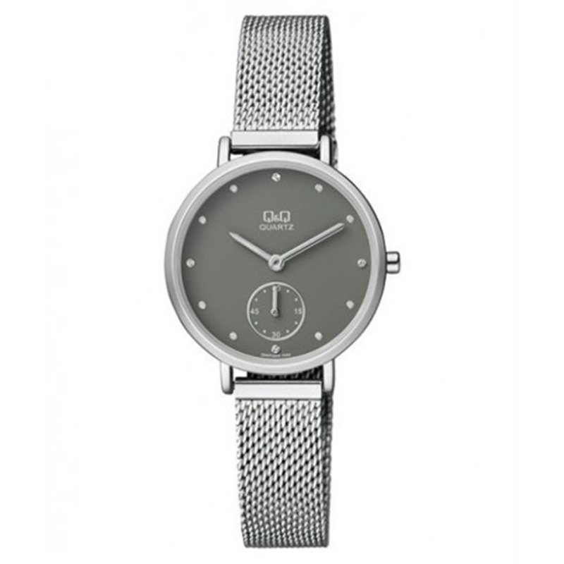 Reloj de moda retro para mujer esfera gris Q&Q QA97J202Y