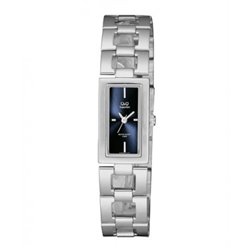 Relojes QandQ rectangular Mujer sumergible esfera azul de Q&Q S299J222Y