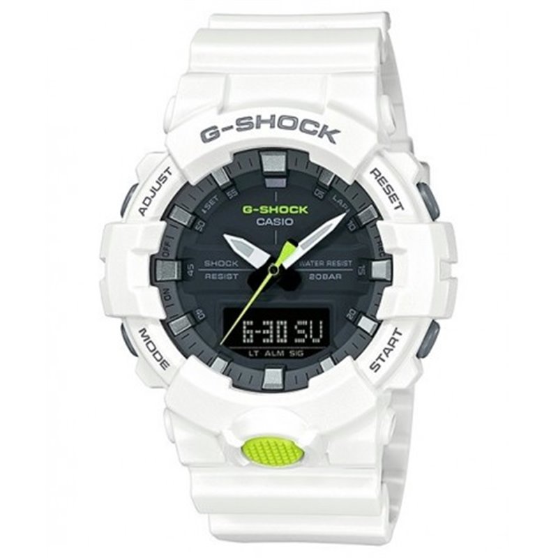 RELOJ CASIO BLANCO GSHOCK GA-800-1A