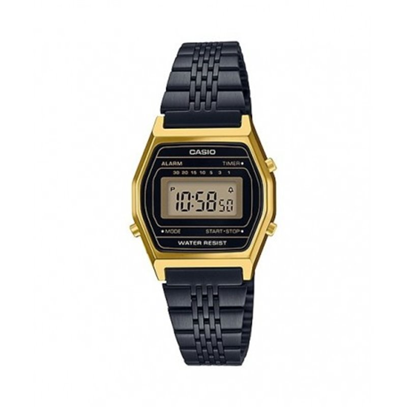 CASIO Reloj retro vintage de moda para mujer negro ionizado LA-690WGB-1D