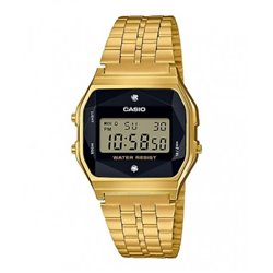 Reloj retro vintage con diamante para mujer dorado CASIO A159WGED-1EF