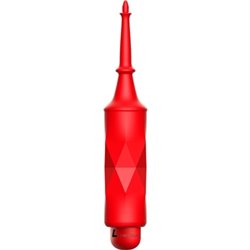 CIRCE - BALA LUMINOSA - ABS BULLET WITH SILICONE SLEEVE - 10-VELOCIDADES - ROJO