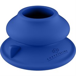 CHRYSTALINO - SILICONE SUCTION CUP - BLUE