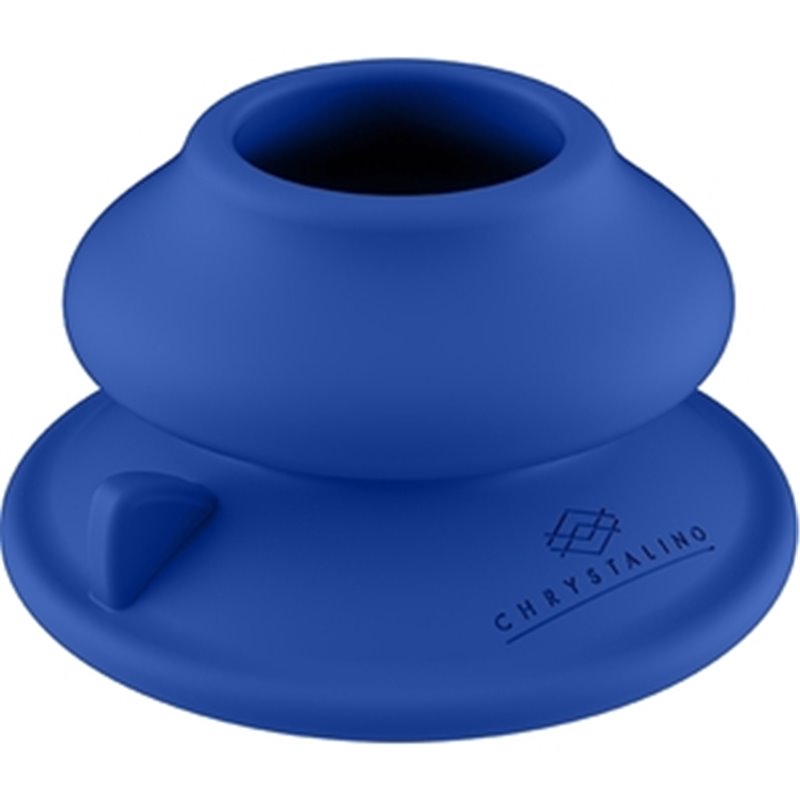 CHRYSTALINO - SILICONE SUCTION CUP - BLUE