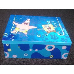 CAJA DE MADERA BOB ESPONJA