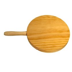 TABLA DE COCINA MADERA REDONDA CON MANGO 20cm