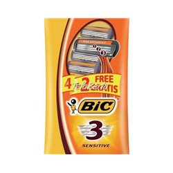 MAQUINAS DESECHABES BIC x6 SENSITIVE