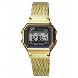 Reloj retro dorado malla  Q&Q M173J027Y