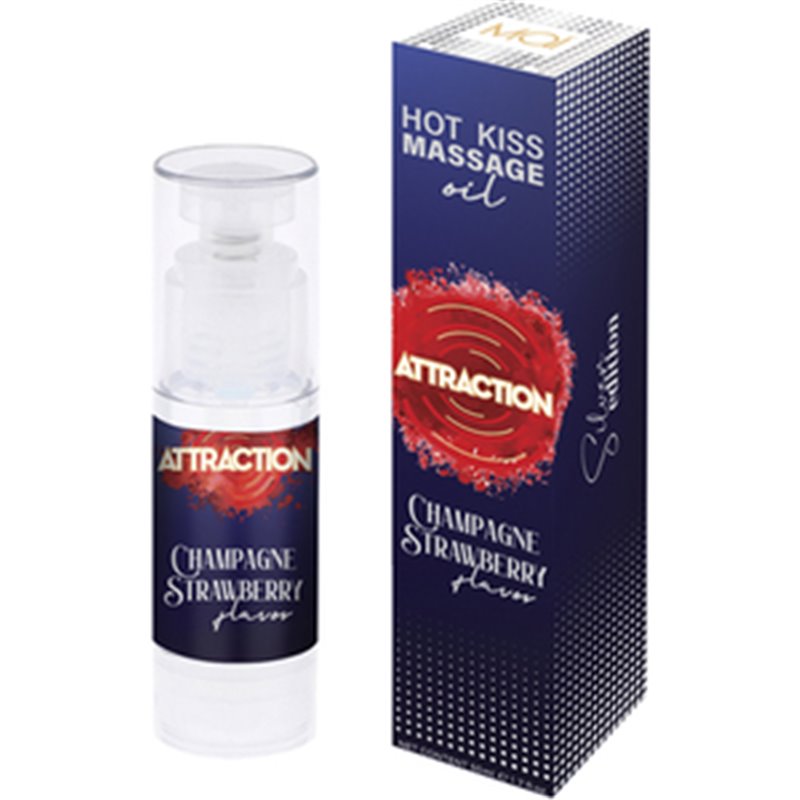 ATTRACTION ACEITE DE MASAJE FRESAS CON CHAMPAGNE 50 ML