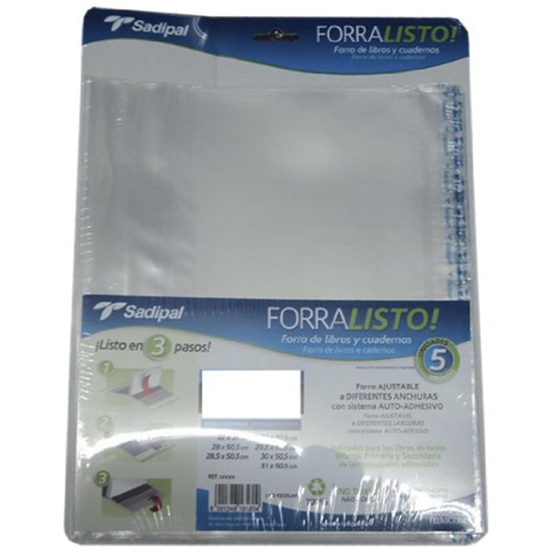 FORRO FORRALISTO 28.5x55cm x 5uni.