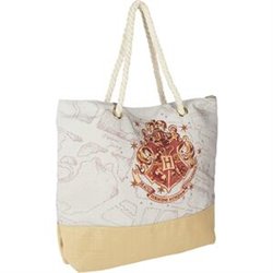 BOLSO PLAYA HARRY POTTER - OCRE