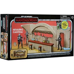 ESCENARIO NEVARRO CANTINA + FIGURA IMPERIAL DEATH TROOPER MANDALORIAN STAR WARS