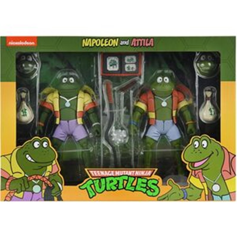 BLISTER 2 FIGURAS NAPOLEON Y ATILLA TORTUGAS NINJA 18CM