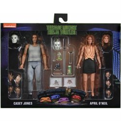 BLISTER 2 FIGURAS APRIL ONEIL + CASEY JONES TORTUGAS NINJA 18CM