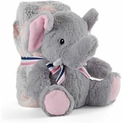 PELUCHE + MANTA SUAVE ELEFANTE ALLIE 22CM