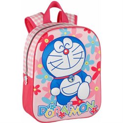 MOCHILA LUCES 3D DORAEMON 32CM