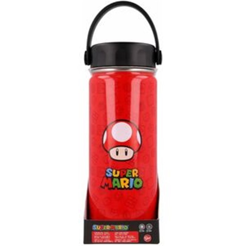 BOTELLA TERMO ACERO INOXIDABLE SUPER MARIO BROS NINTENDO 530ML