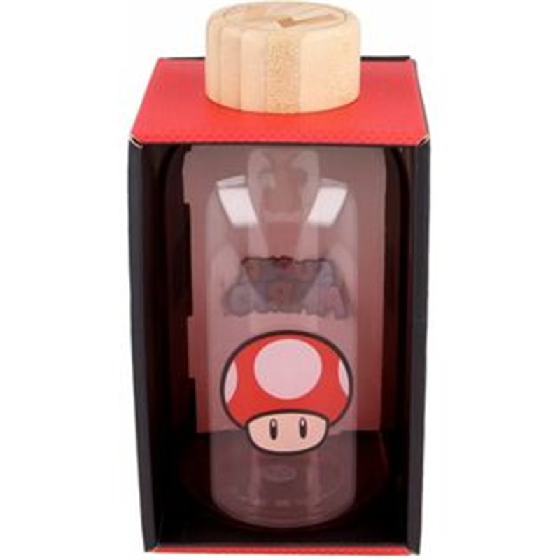 BOTELLA CRISTAL SUPER MARIO BROS NINTENDO 620ML