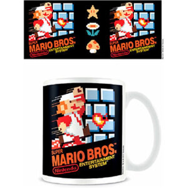 TAZA PORTADA NES SUPER MARIO NINTENDO