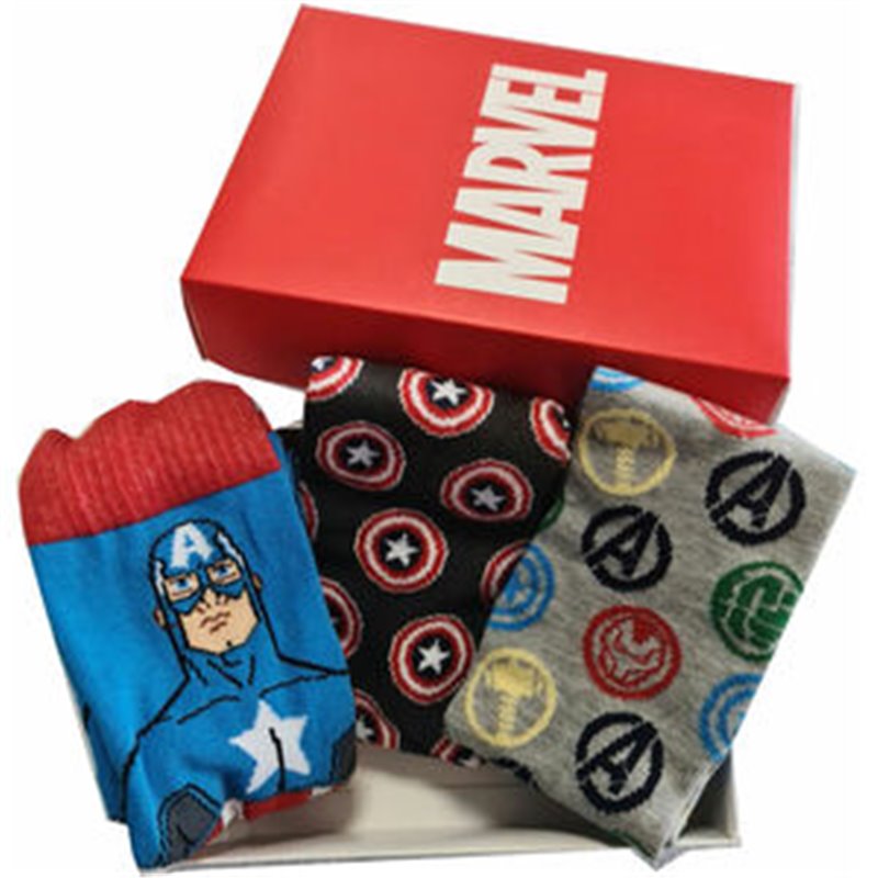 SET 3 CALCETINES VENGADORES AVENGERS MARVEL ADULTO SURTIDO