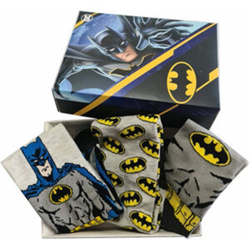 SET 3 CALCETINES BATMAN DC COMICS ADULTO SURTIDO