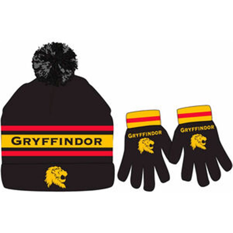 SET GORRO Y GUANTES GRYFFINDOR HARRY POTTER