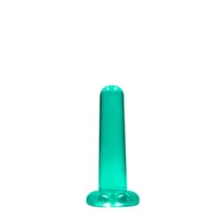 REALROCK - NON REALISTIC DILDO WITH SUCTION CUP - 5,3/ 13,5 CM - TURQUESA