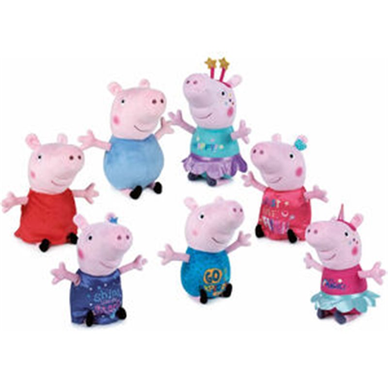 PELUCHE UNICORNS STARS PEPPA PIG 30CM SURTIDO