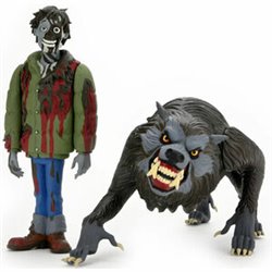 SET FIGURAS TOONY TERRORS JACKS Y KESSLER WOLF UN LOBO AMERICANO EN LONDRES 15CM