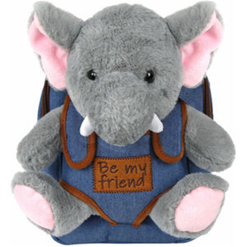 MOCHILA + PELUCHE ELEFANTE ALLIE 26CM