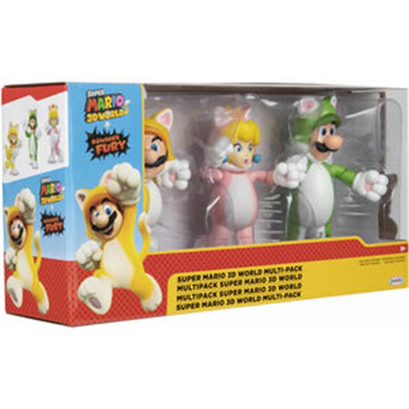 BLISTER 3 FIGURAS SUPER MARIO BROS 10CM