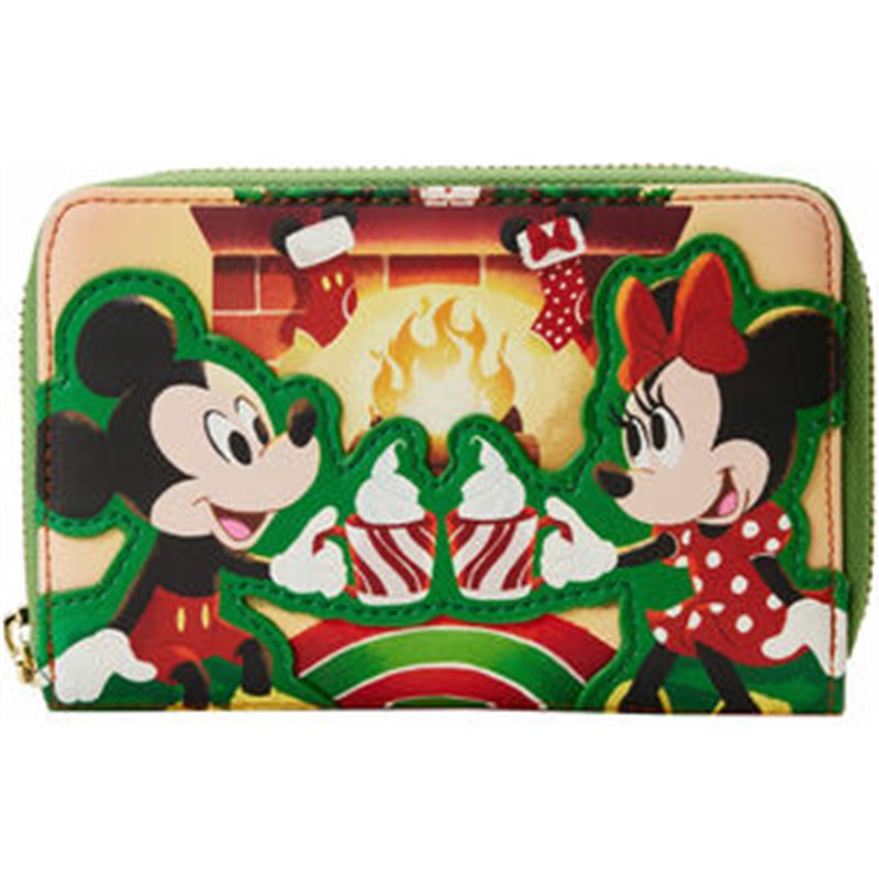 CARTERA CHOCOLATE CALIENTE MICKEY & MINNIE DISNEY LOUNGEFLY