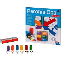 PARCHÍS-OCA 6 JUGADORES 40CM +ACCESORIOS