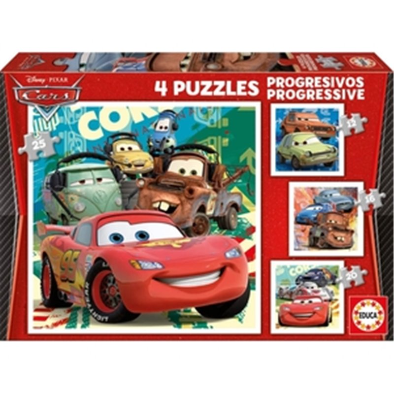 CARS PUZZLES PROGRESIVOS 12-16-20-25