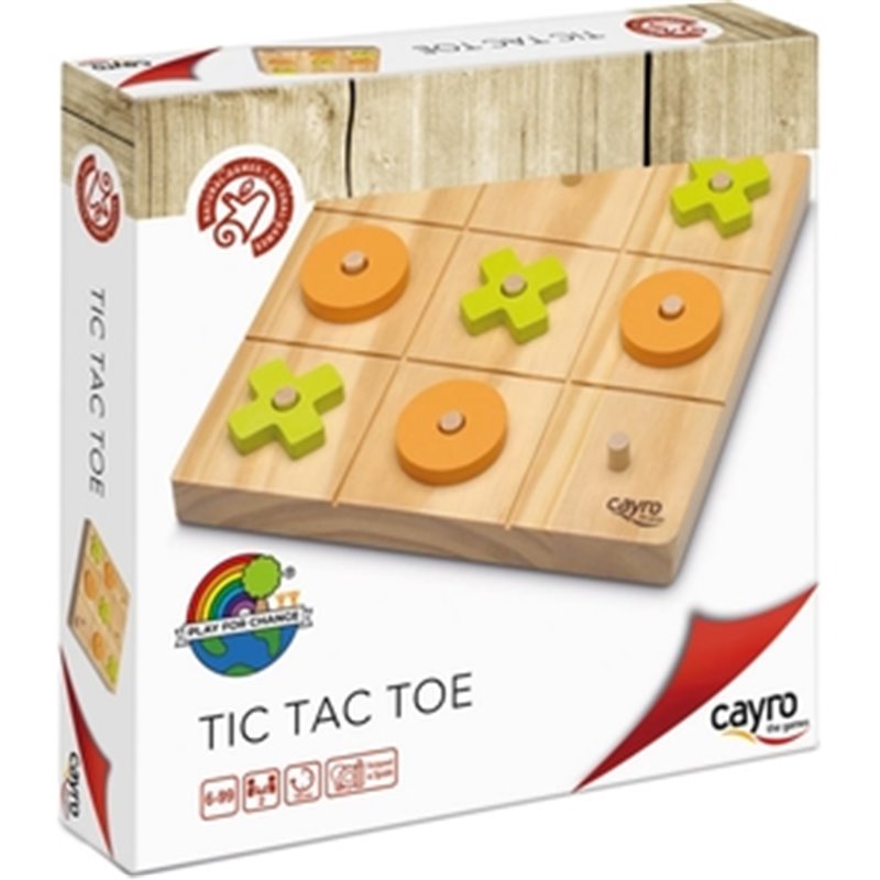 JUEGO EDUCATIVO MADERA ECO TIC TAC TOE 20X20 CM