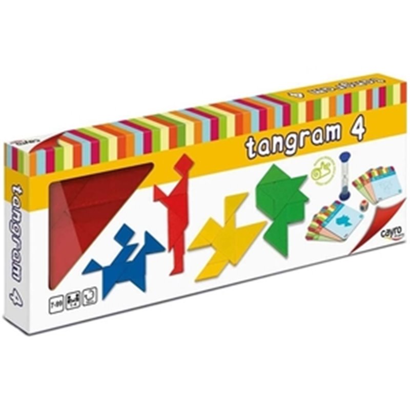 JUEGO 4 TANGRAMS MADERA +7AÑOS