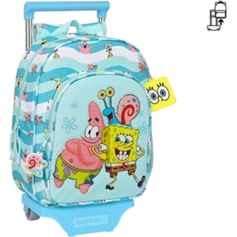 BOB ESPONJA MOCHILA + CARRO 26X34X11