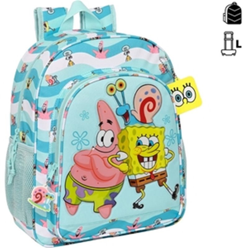 BOB ESPONJA MOCHILA ADAPTABLE A CARRO 32X38X12