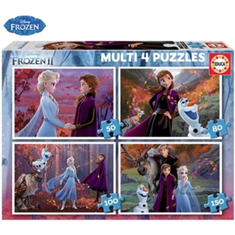 FROZEN MULTI 4 PUZZLE /20-80 PZAS