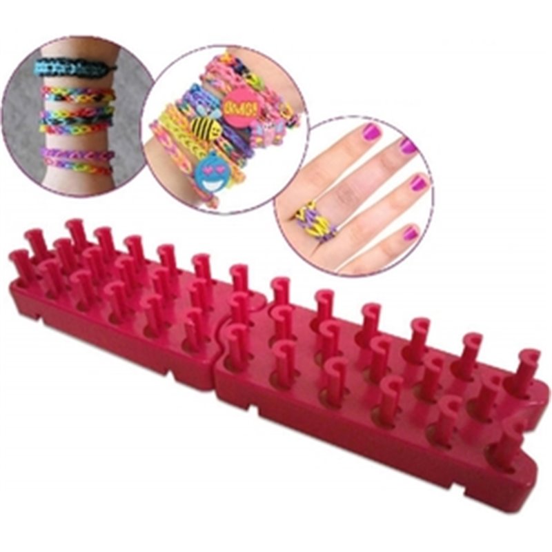 TELAR SOPORTE P/HACER PULSERAS 25X5-3COL