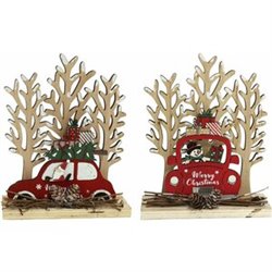 ESCENA COCHE XMAS 15X19CM